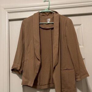 LC Lauren Conrad Women's Brown Blazer